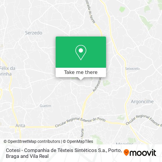 Cotesi - Companhia de Têxteis Sintéticos S.a. map