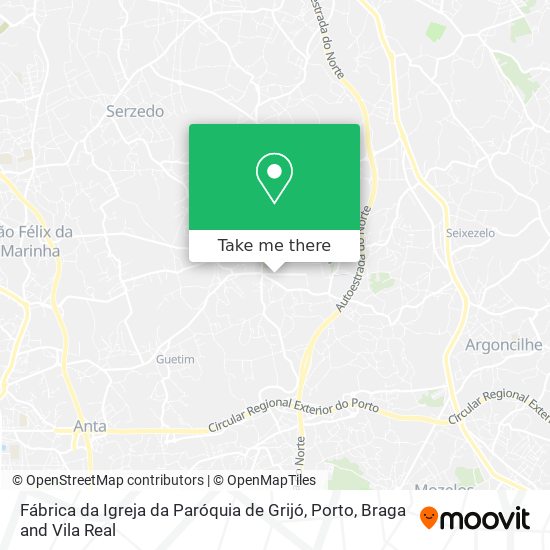 Fábrica da Igreja da Paróquia de Grijó map