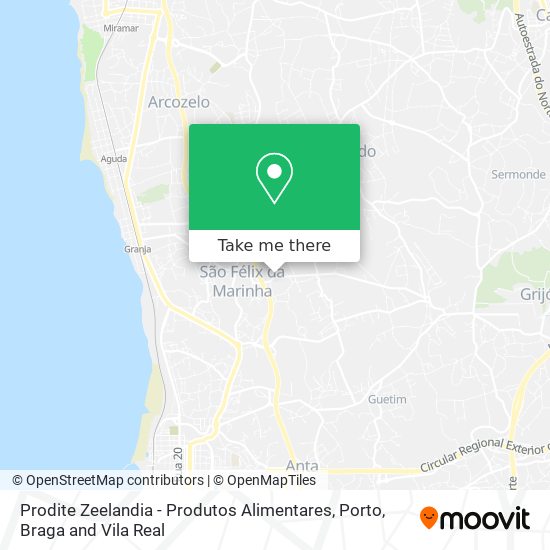 Prodite Zeelandia - Produtos Alimentares map