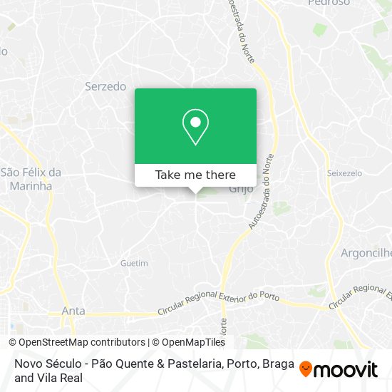 Novo Século - Pão Quente & Pastelaria map