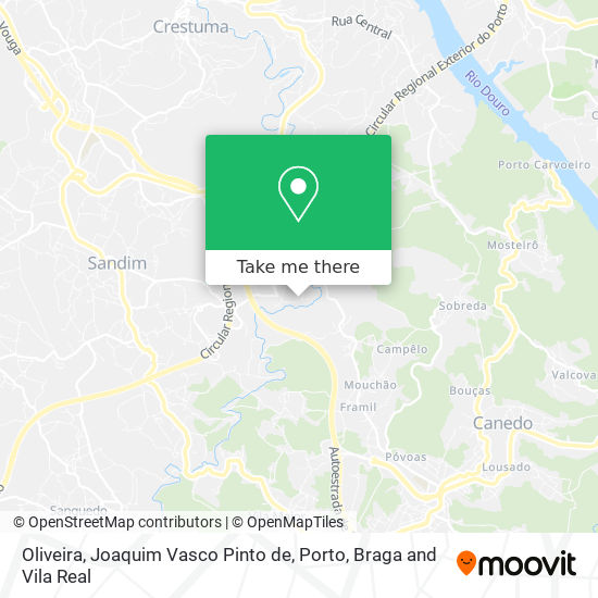 Oliveira, Joaquim Vasco Pinto de map