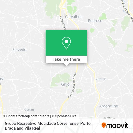 Grupo Recreativo Mocidade Corveirense mapa