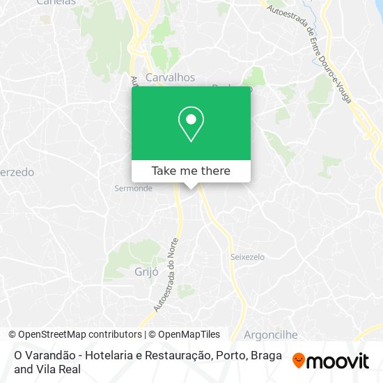 O Varandão - Hotelaria e Restauração map