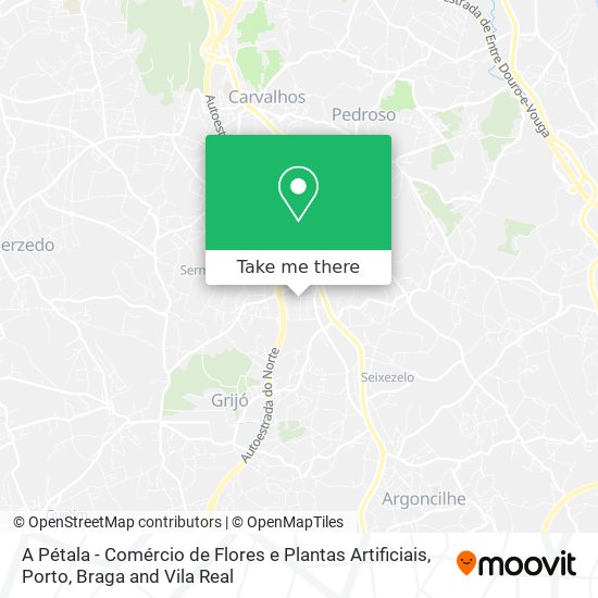 A Pétala - Comércio de Flores e Plantas Artificiais map