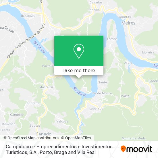 Campidouro - Empreendimentos e Investimentos Turisticos, S.A. mapa