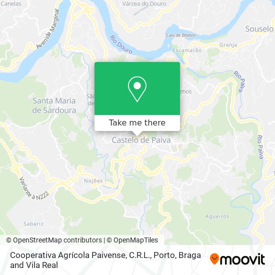 Cooperativa Agrícola Paivense, C.R.L. mapa