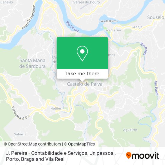 J. Pereira - Contabilidade e Serviços, Unipessoal mapa