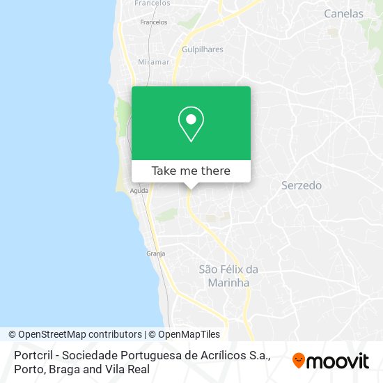 Portcril - Sociedade Portuguesa de Acrílicos S.a. mapa