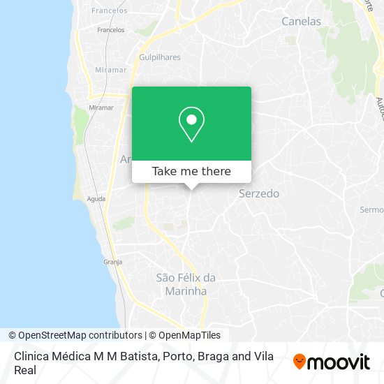 Clinica Médica M M Batista mapa