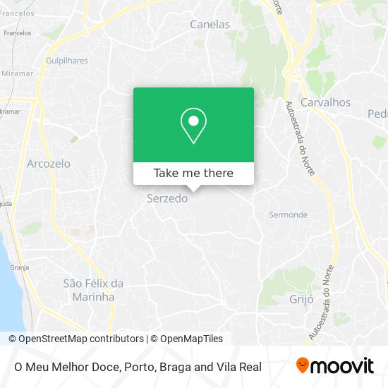 O Meu Melhor Doce mapa