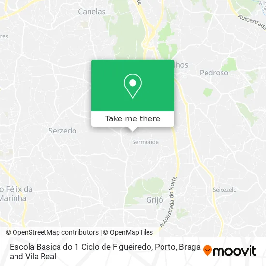 Escola Básica do 1 Ciclo de Figueiredo map
