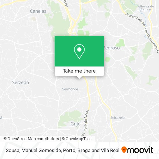 Sousa, Manuel Gomes de mapa