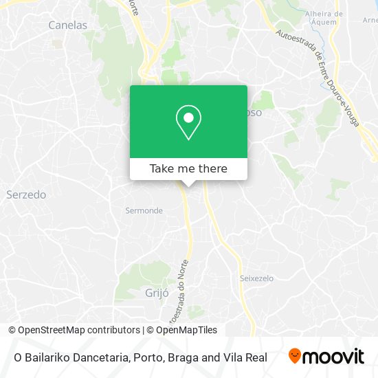 O Bailariko Dancetaria mapa