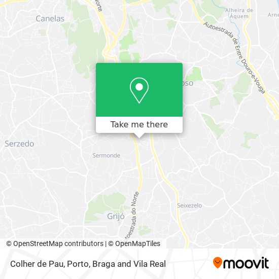 Colher de Pau mapa
