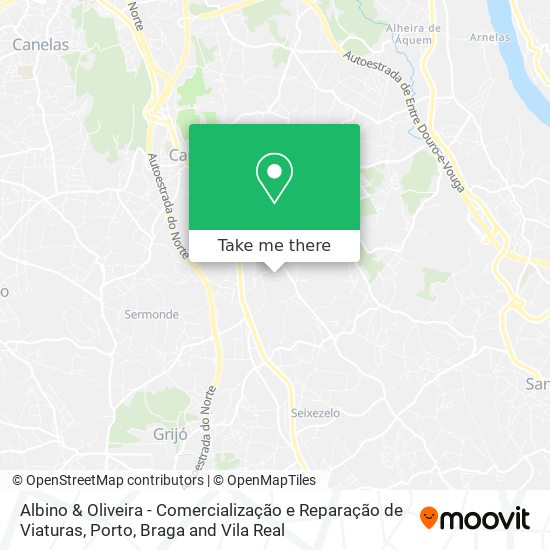 Albino & Oliveira - Comercialização e Reparação de Viaturas mapa
