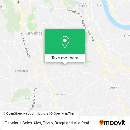 Papelaria Seixo-Alvo mapa