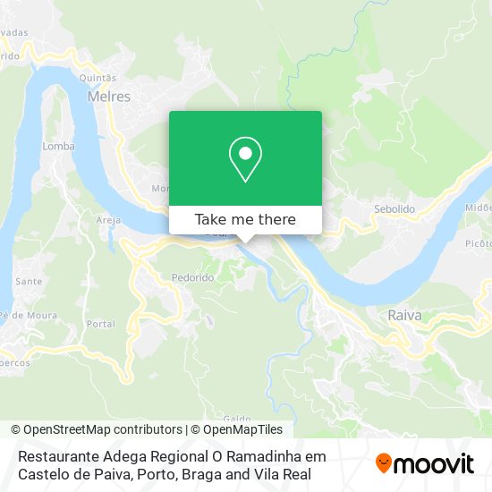Restaurante Adega Regional O Ramadinha em Castelo de Paiva map