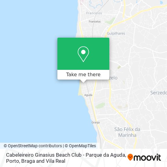 Cabeleireiro Ginasius Beach Club - Parque da Aguda map