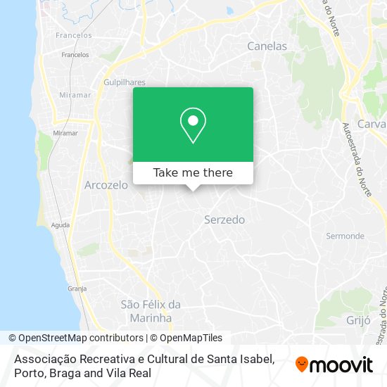 Associação Recreativa e Cultural de Santa Isabel map