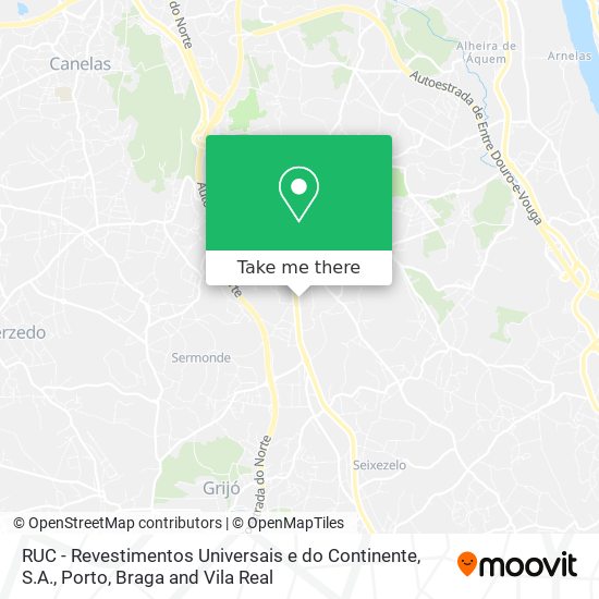 RUC - Revestimentos Universais e do Continente, S.A. map