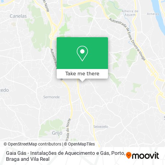 Gaia Gás - Instalações de Aquecimento e Gás map