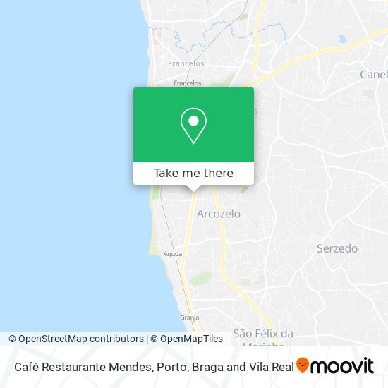 Café Restaurante Mendes map