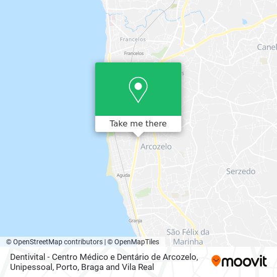 Dentivital - Centro Médico e Dentário de Arcozelo, Unipessoal map