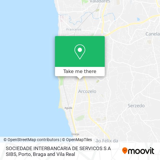 SOCIEDADE INTERBANCARIA DE SERVICOS S A SIBS map