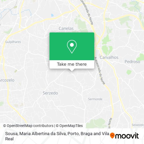 Sousa, Maria Albertina da Silva map