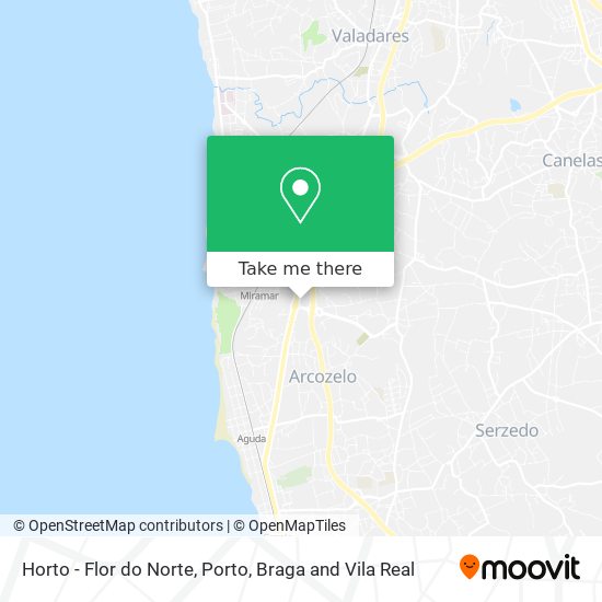 Horto - Flor do Norte map