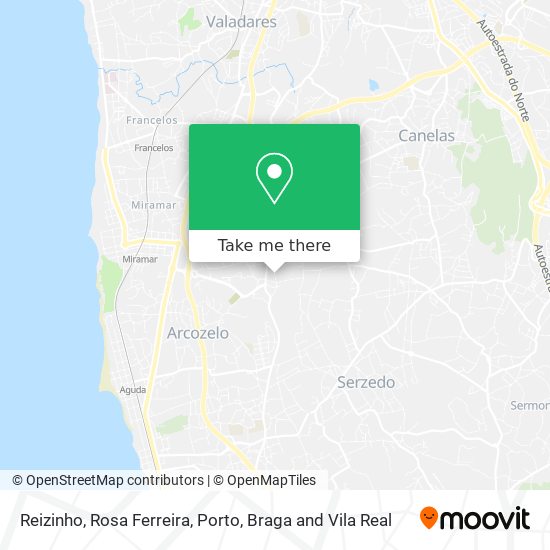 Reizinho, Rosa Ferreira map