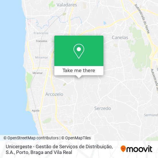 Unicergeste - Gestão de Serviços de Distribuição, S.A. map