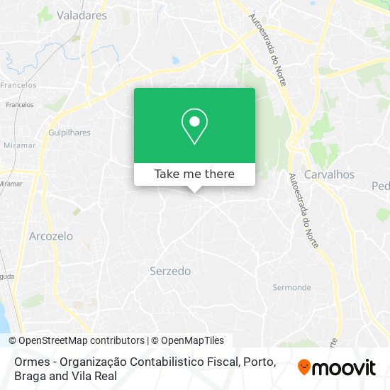 Ormes - Organização Contabilistico Fiscal map