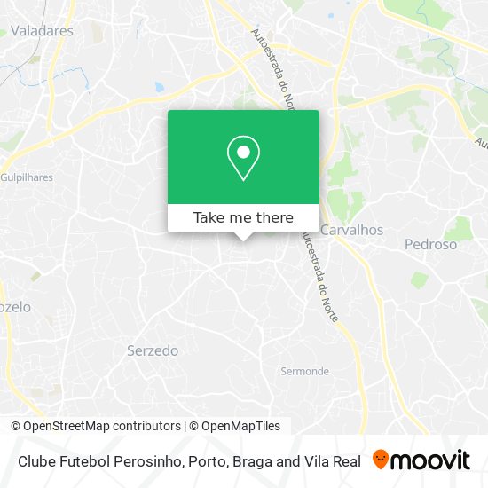 Clube Futebol Perosinho mapa