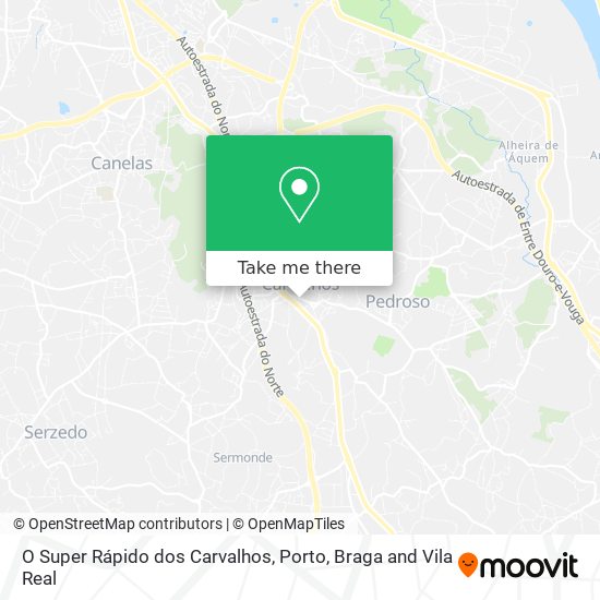 O Super Rápido dos Carvalhos map