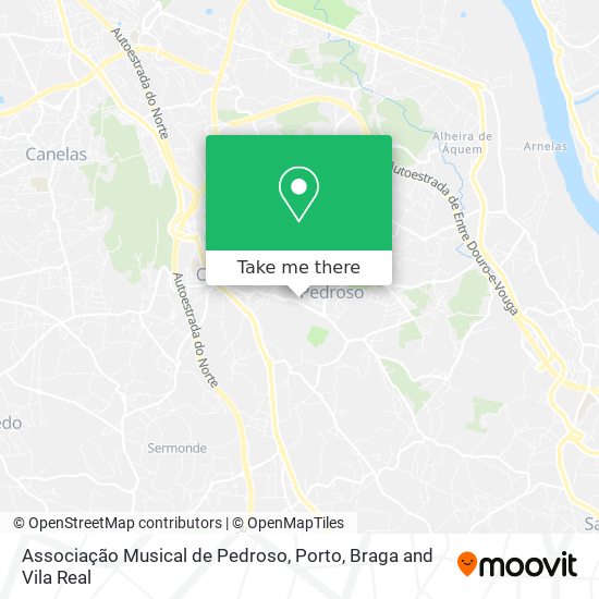 Associação Musical de Pedroso map