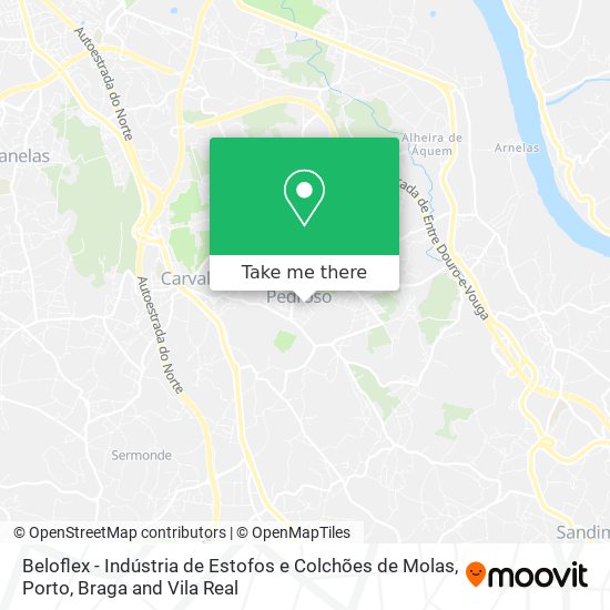 Beloflex - Indústria de Estofos e Colchões de Molas map