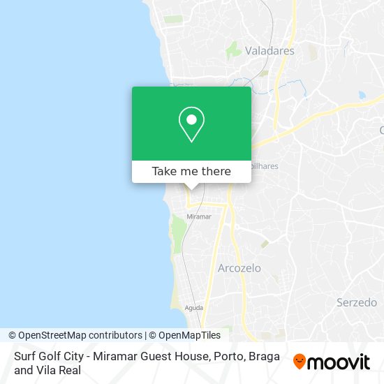 Surf Golf City - Miramar Guest House map