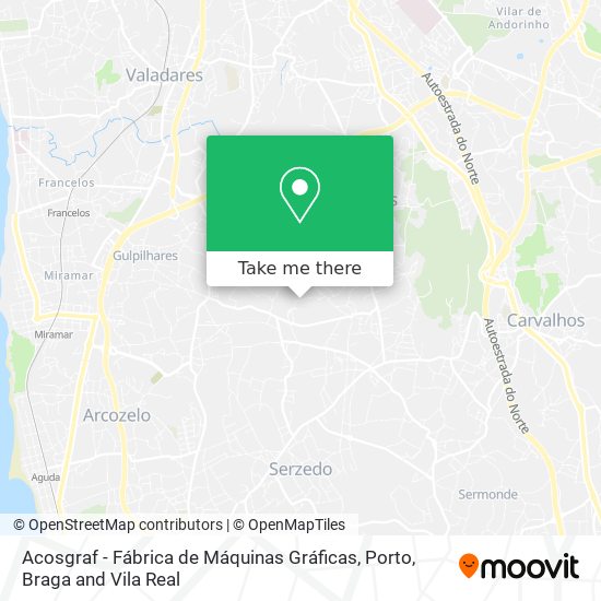 Acosgraf - Fábrica de Máquinas Gráficas mapa