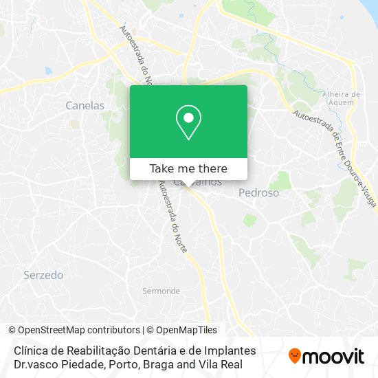 Clínica de Reabilitação Dentária e de Implantes Dr.vasco Piedade mapa