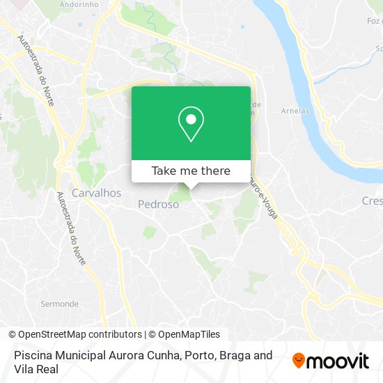 Piscina Municipal Aurora Cunha map