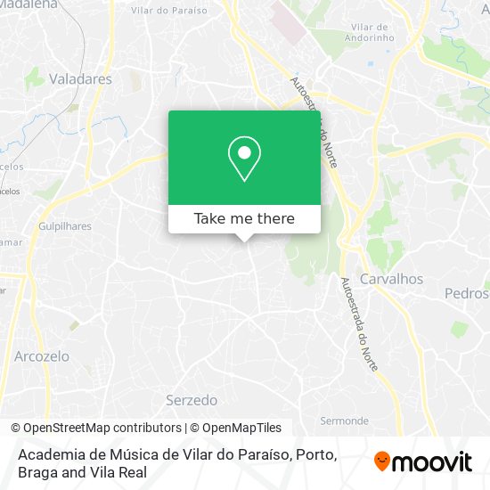 Academia de Música de Vilar do Paraíso mapa