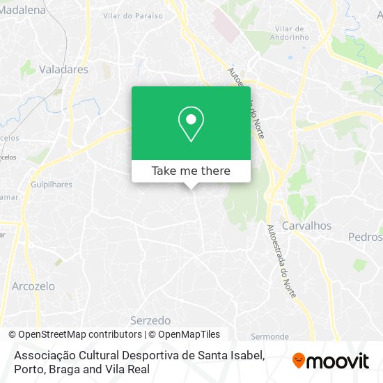 Associação Cultural Desportiva de Santa Isabel map