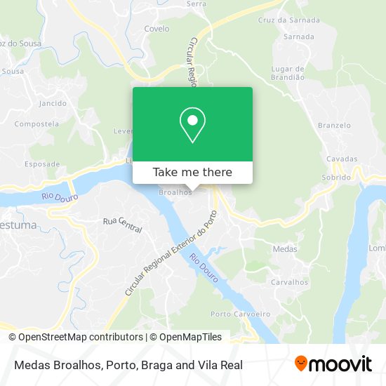 Medas Broalhos map