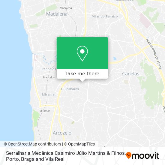 Serralharia Mecânica Casimiro Júlio Martins & Filhos map