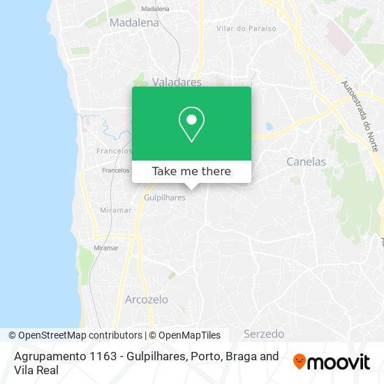 Agrupamento 1163 - Gulpilhares mapa