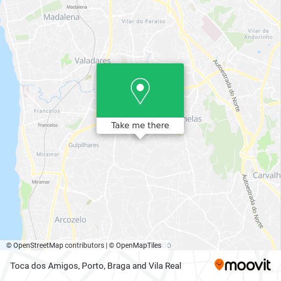 Toca dos Amigos map