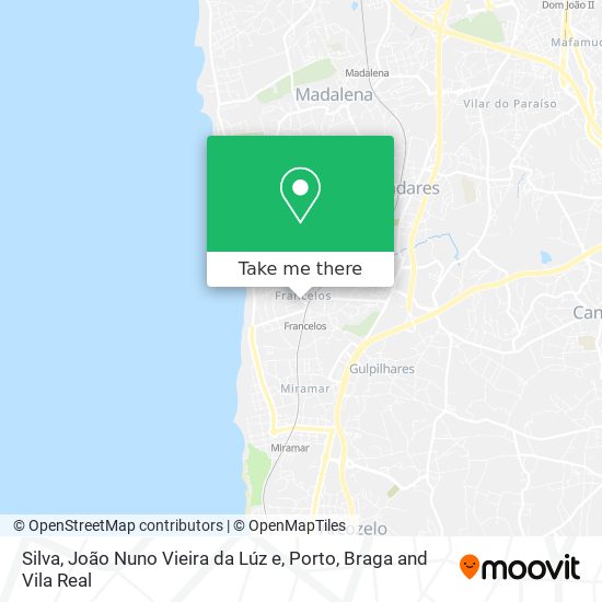 Silva, João Nuno Vieira da Lúz e mapa