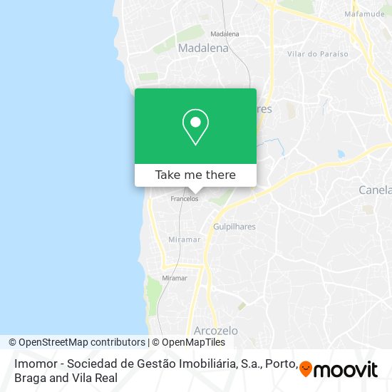 Imomor - Sociedad de Gestão Imobiliária, S.a. map