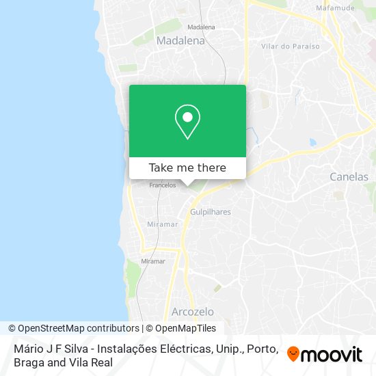 Mário J F Silva - Instalações Eléctricas, Unip. mapa